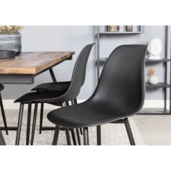 Jakarta Spisebordssæt - Sort og Natur