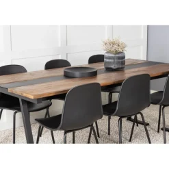 Jakarta Spisebordssæt - Sort og Natur