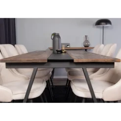 Jakarta t Spisebordssæt - Beige, Sort og Natur