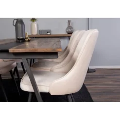 Jakarta t Spisebordssæt - Beige, Sort og Natur