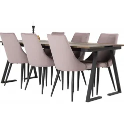 Jakarta t Spisebordssæt - Sort og Pink