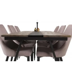 Jakarta t Spisebordssæt - Sort og Pink