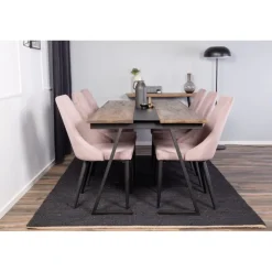 Jakarta t Spisebordssæt - Sort og Pink