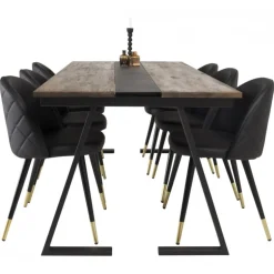 Jakarta t Spisebordssæt - Sort og Natur