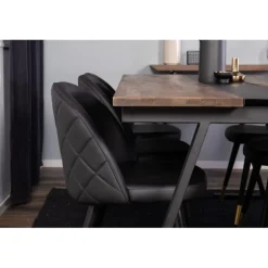 Jakarta t Spisebordssæt - Sort og Natur