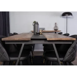 Jakarta t Spisebordssæt - Sort og Natur