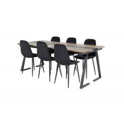 Jakarta t Spisebordssæt - Sort og Natur