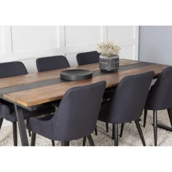 Jakarta t Spisebordssæt - Sort og Natur