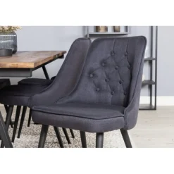 Jakarta t Spisestuesæt - Sort og Natur