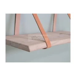 Jakob hylde 65x22 i hvid olieret egetræ