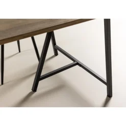 Jepara Spisebord - Sort og Grå