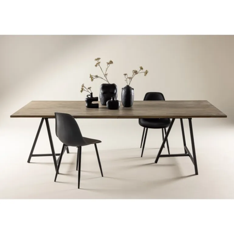 Jepara Spisebord - Sort og Grå