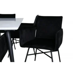 Jimmy e Spisebordssæt - Sort og Hvid