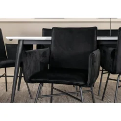 Jimmy e Spisebordssæt - Sort og Hvid