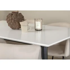 Jimmy Spisebordssæt - Beige, Sort og Hvid