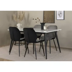 Jimmy Spisebordssæt - Sort og Hvid