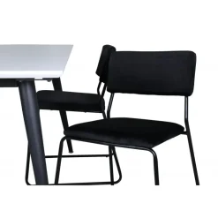 Jimmy Spisebordssæt - Sort og Hvid