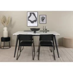 Jimmy Spisebordssæt - Sort og Hvid