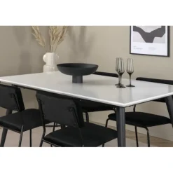 Jimmy Spisebordssæt - Sort og Hvid