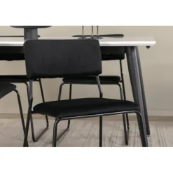 Jimmy Spisebordssæt - Sort og Hvid