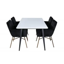 Jimmy Spisebordssæt - Sort og Hvid