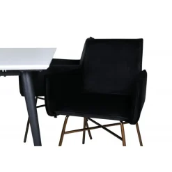 Jimmy Spisebordssæt - Sort og Hvid