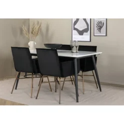 Jimmy Spisebordssæt - Sort og Hvid