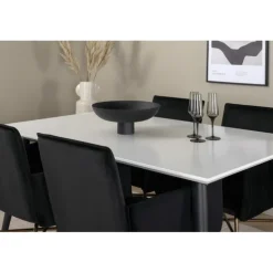 Jimmy Spisebordssæt - Sort og Hvid