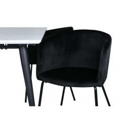 Jimmy t Spisebordssæt - Sort og Hvid