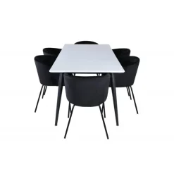 Jimmy t Spisebordssæt - Sort og Hvid