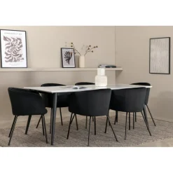 Jimmy t Spisebordssæt - Sort og Hvid