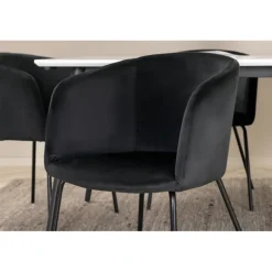 Jimmy t Spisebordssæt - Sort og Hvid