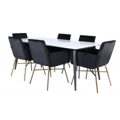 Jimmy t Spisebordssæt - Sort og Hvid