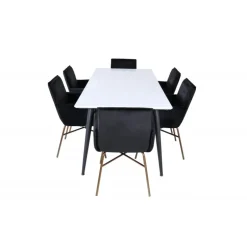 Jimmy t Spisebordssæt - Sort og Hvid