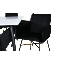 Jimmy t Spisebordssæt - Sort og Hvid