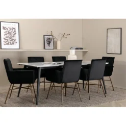 Jimmy t Spisebordssæt - Sort og Hvid