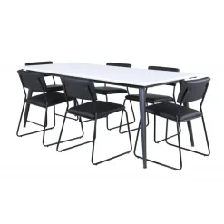 Jimmy t Spisebordssæt - Sort og Hvid