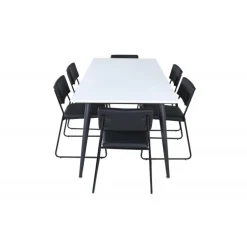 Jimmy t Spisebordssæt - Sort og Hvid