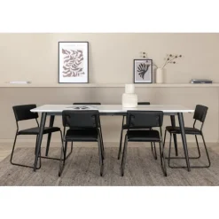 Jimmy t Spisebordssæt - Sort og Hvid