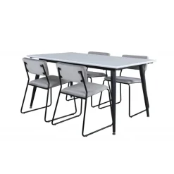 Jimmy t Spisebordssæt - Sort og Lysegrå