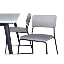 Jimmy t Spisebordssæt - Sort og Lysegrå