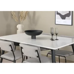 Jimmy t Spisebordssæt - Sort og Lysegrå