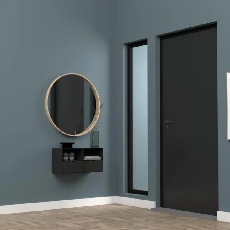 Joliet natbord sort metal