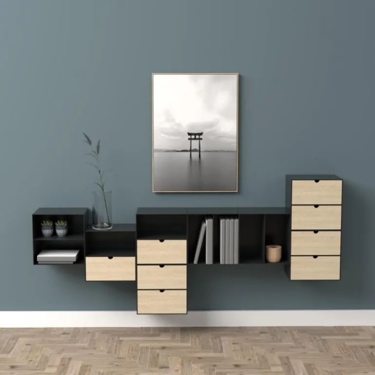 Joliet natbord sort metal