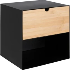 Joliet natbord sort metal