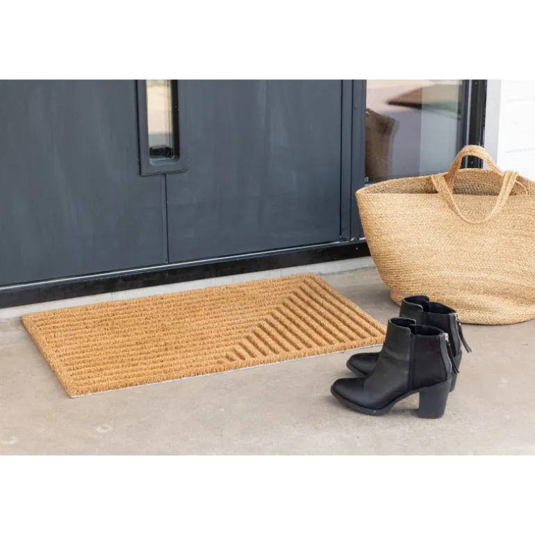 Jon Tæppe 45 x 75 - Sort og Natur