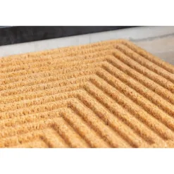 Jon Tæppe 45 x 75 - Sort og Natur