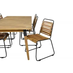 Julian Loungesæt - Havemøbelsæt - Sort,Natur