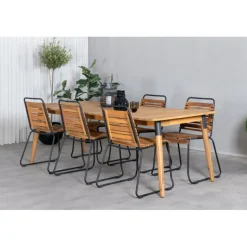 Julian Loungesæt - Havemøbelsæt - Sort,Natur