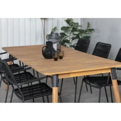 Julian Loungesæt - Havemøbelsæt - Sort,Natur